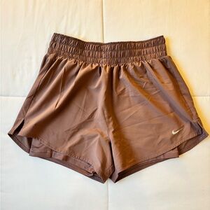 Nike Women's Tan Athletic Shorts